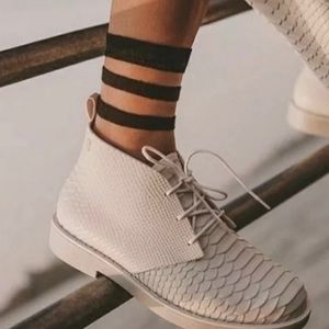 Melissa + Baja East Pink reptile  rain booties